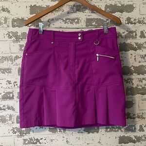 GGblue Luxe Sport Purple Pink Golf Skort Size 6 Tennis Skirt Pickleball